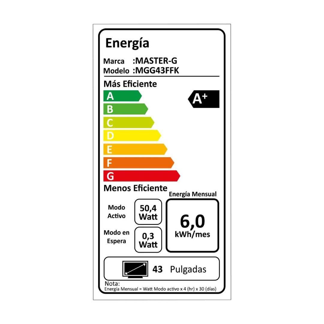 Televisor Smart TV Master-G MGG43FFK 43 Full HD LED GTV-6