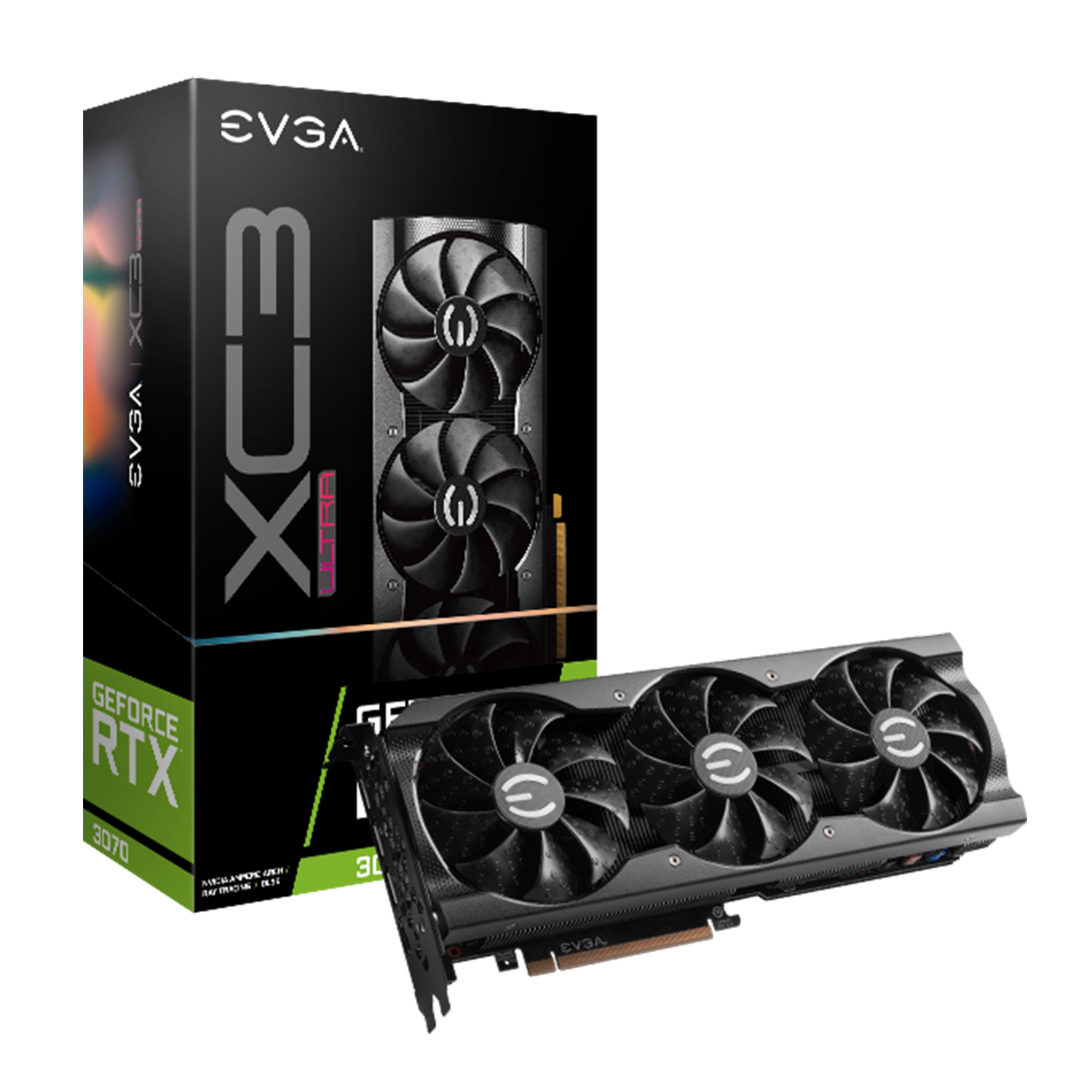 Tarjeta de Video EVGA RTX 3070 XC3 8GB 1 mes uso SIN LHR!-0