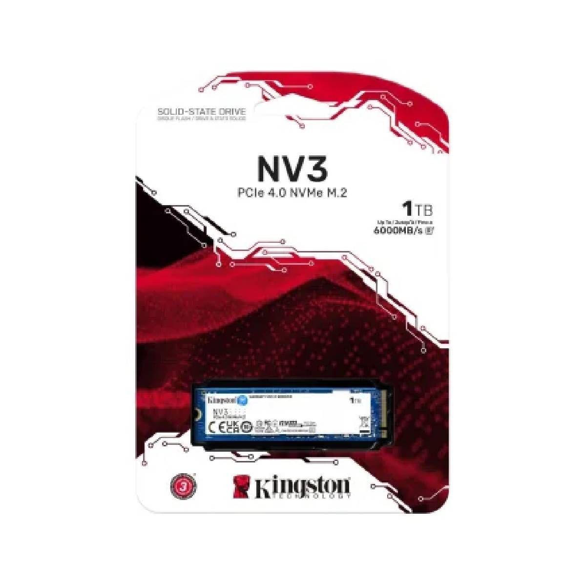 SSD Kingston NV3 M.2 2280 Nvme 4.0 Gen 4×4 Ultra Fast 1TB-0