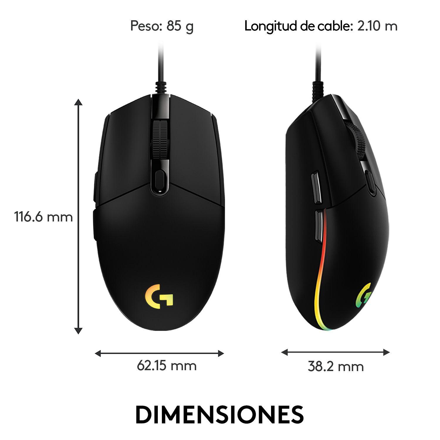 Mouse Gamer Logitech G203 Lightsync Rgb 8000dpi 6 Botones-7