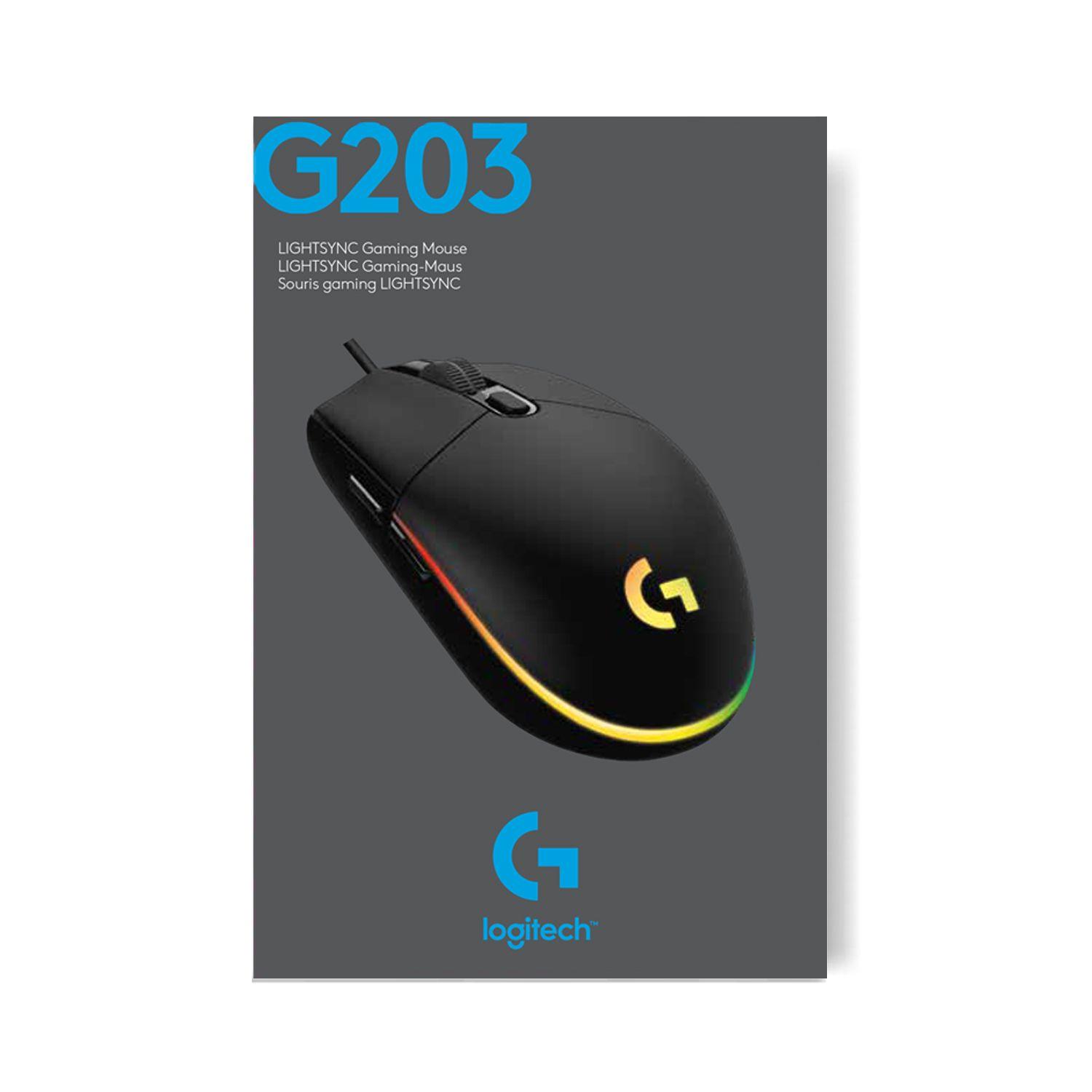 Mouse Gamer Logitech G203 Lightsync Rgb 8000dpi 6 Botones-8