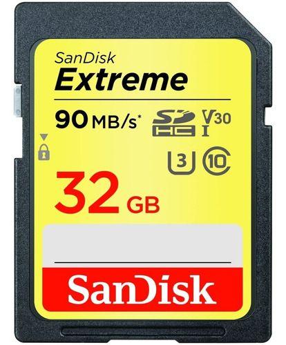 Tarjeta Memoria Sdxc 32gb Sandisk Extreme Uhs-i 4k 90mb/s-0