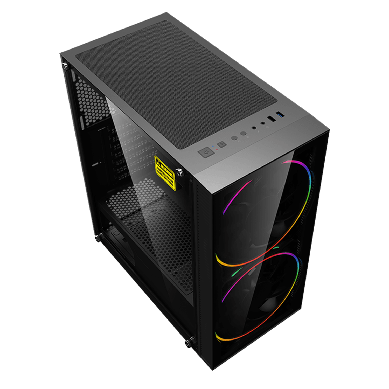 Gabinete Gamer Gamemax Black Hole ATX RGB-2