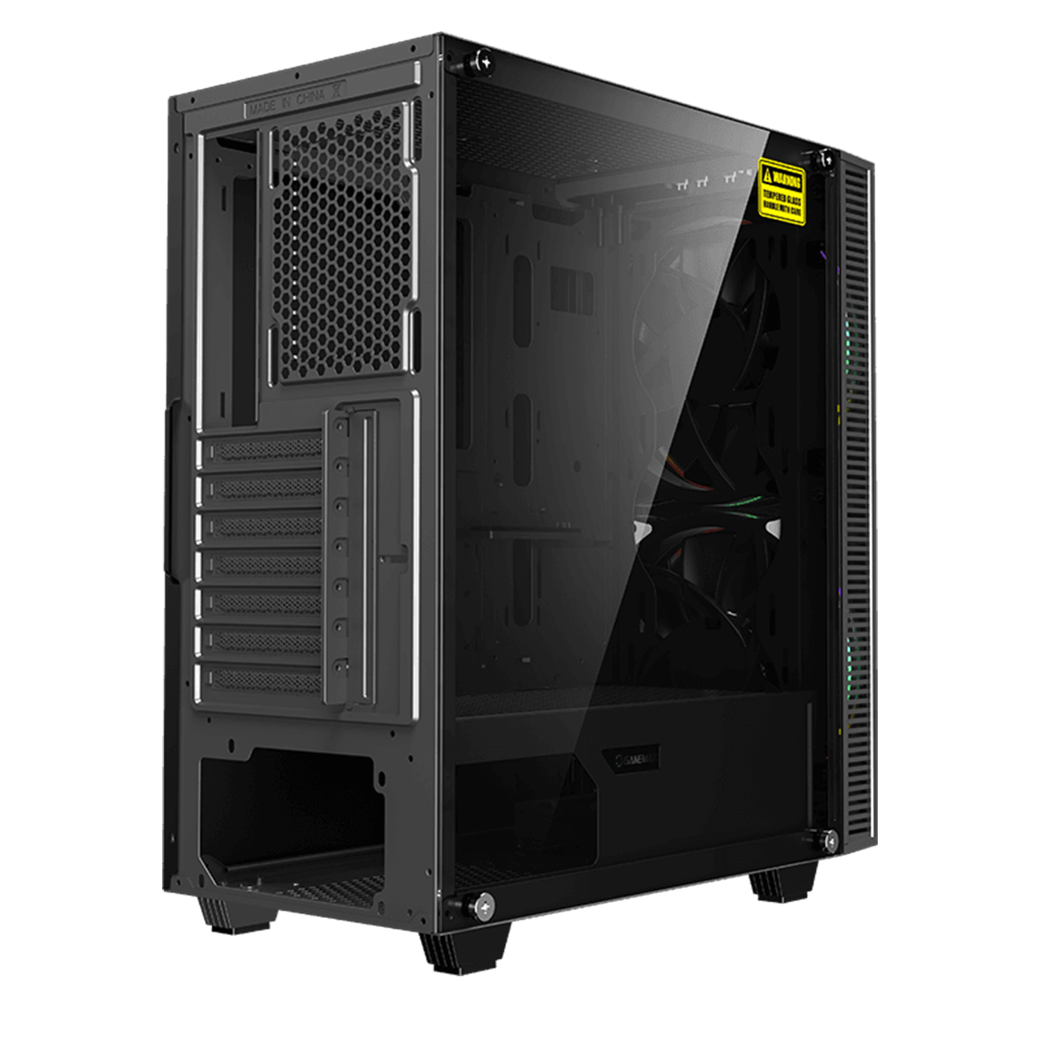 Gabinete Gamer Gamemax Black Hole ATX RGB-3