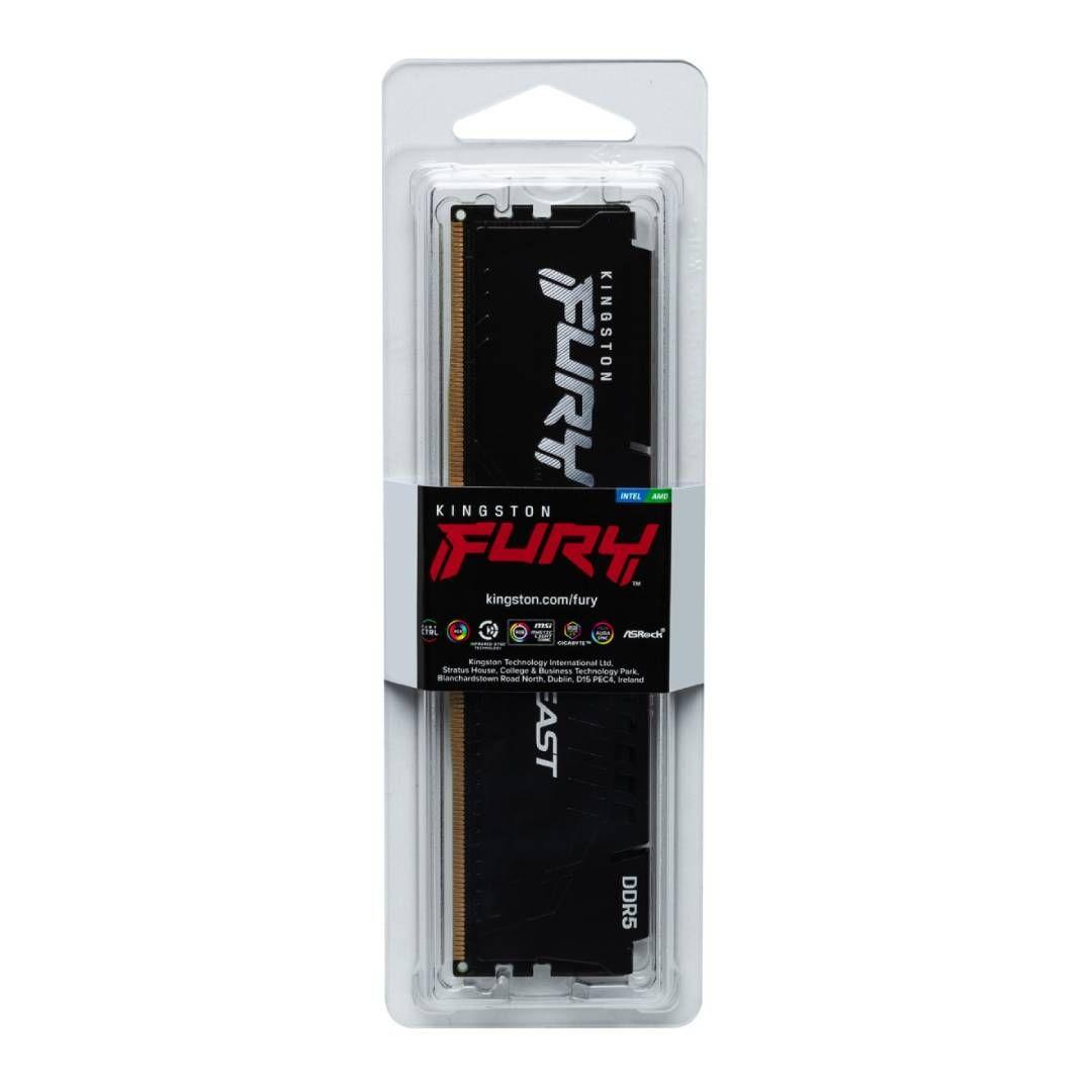 Memoria RAM Kingston Fury Beast Black 8GB 5200MHz DDR5 CL40-2