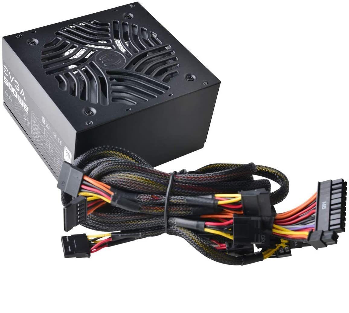 Fuente de Poder EVGA 500W WHITE 80+ PLUS-1