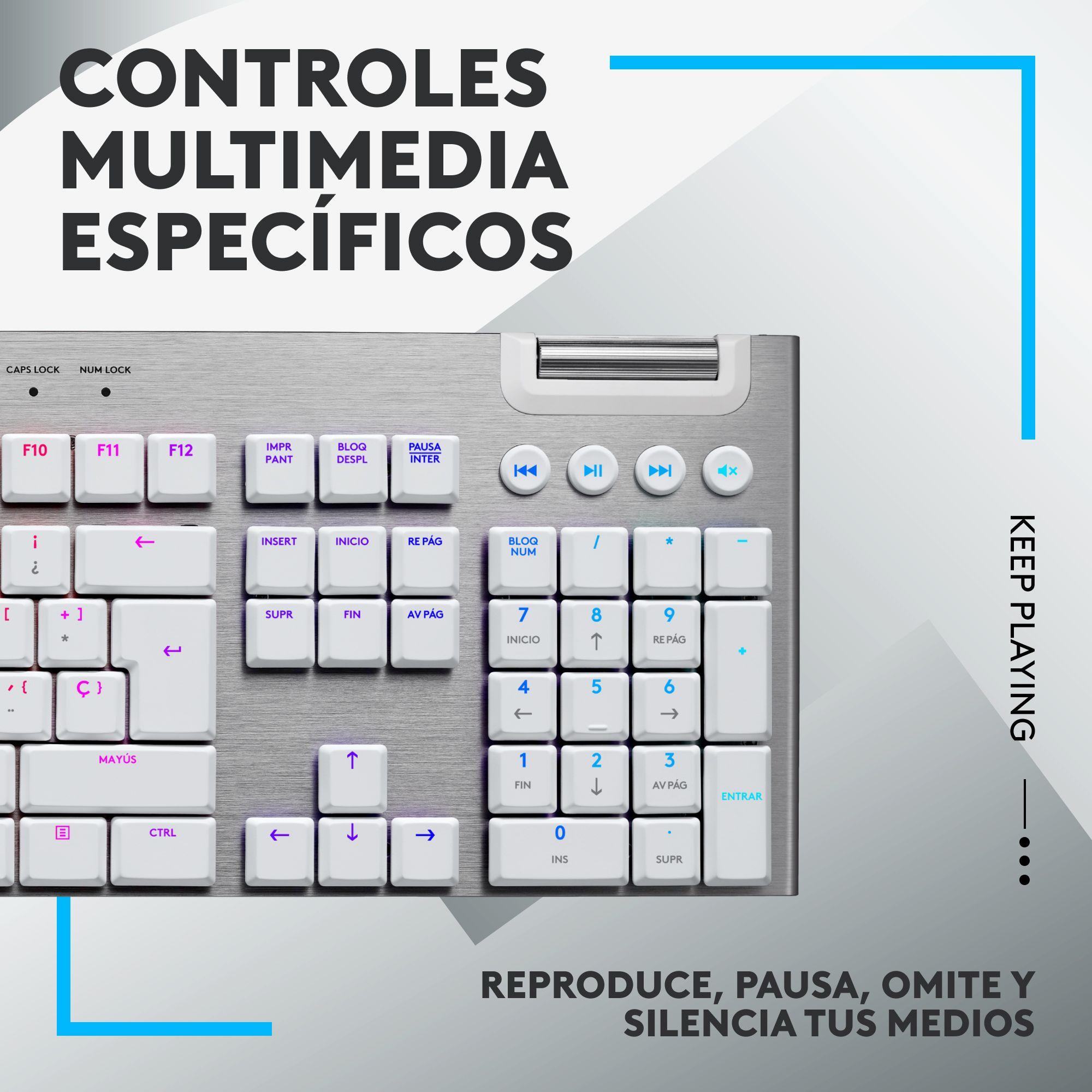 Teclado Gamer Logitech G G815 Sw Tactile White Ingles-2