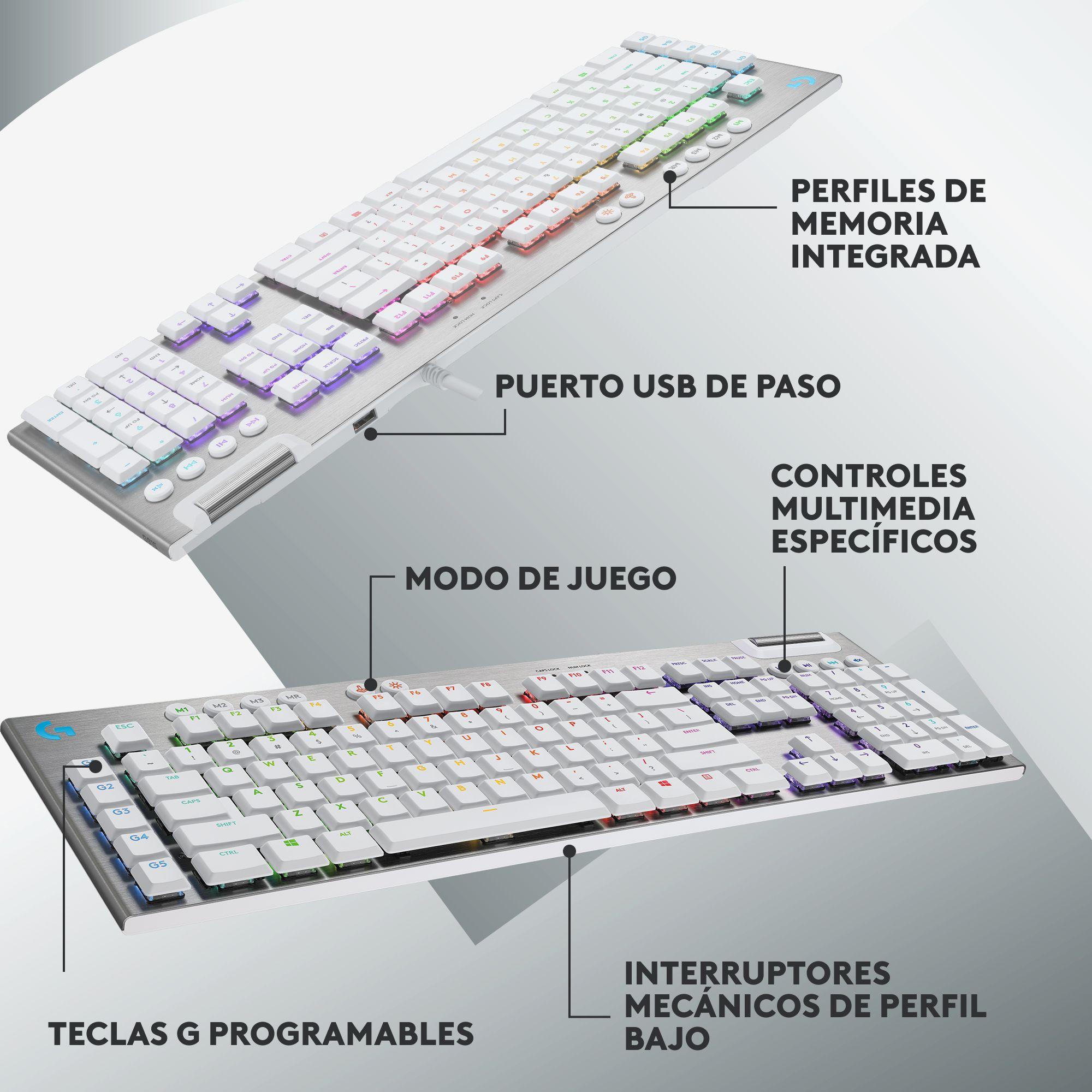 Teclado Gamer Logitech G G815 Sw Tactile White Ingles-5