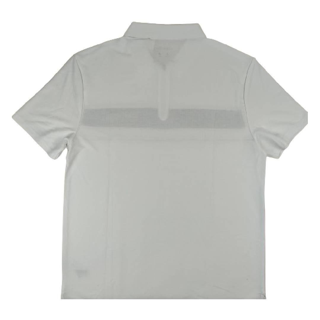 Polera CK Blanca Con Cuello Franja Negra Talla L-1