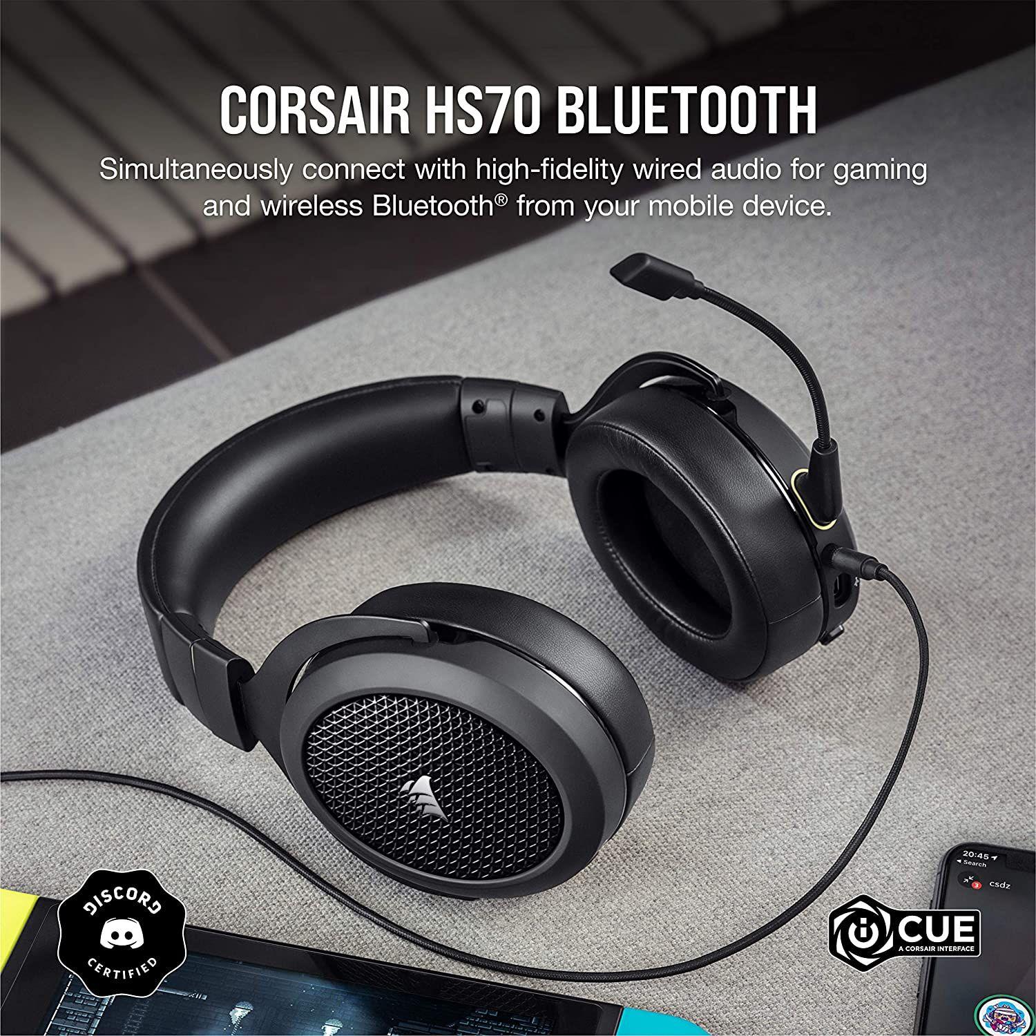 Audifonos Gamer Corsair HS70 Bluetooth Multiplataforma-1