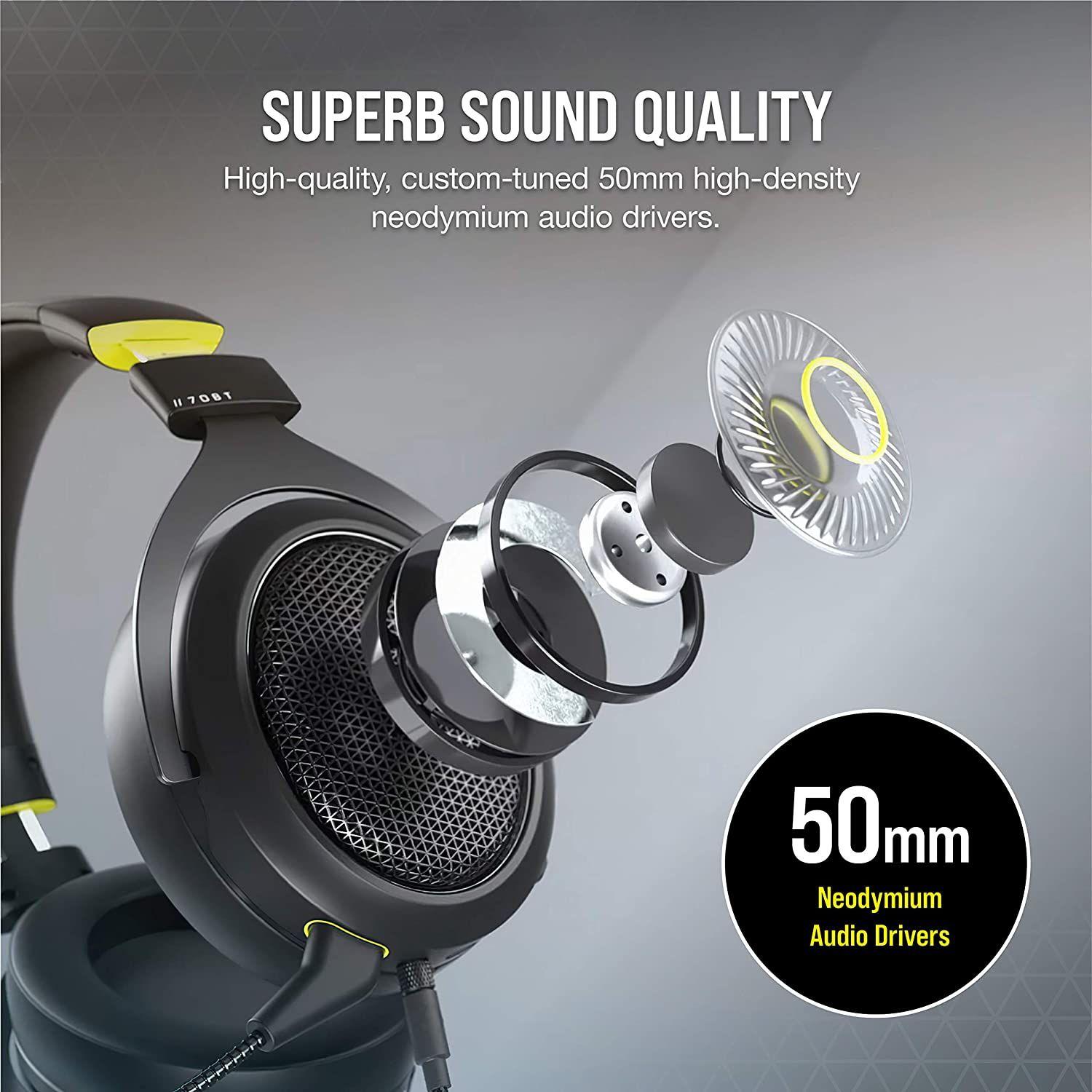 Audifonos Gamer Corsair HS70 Bluetooth Multiplataforma-3