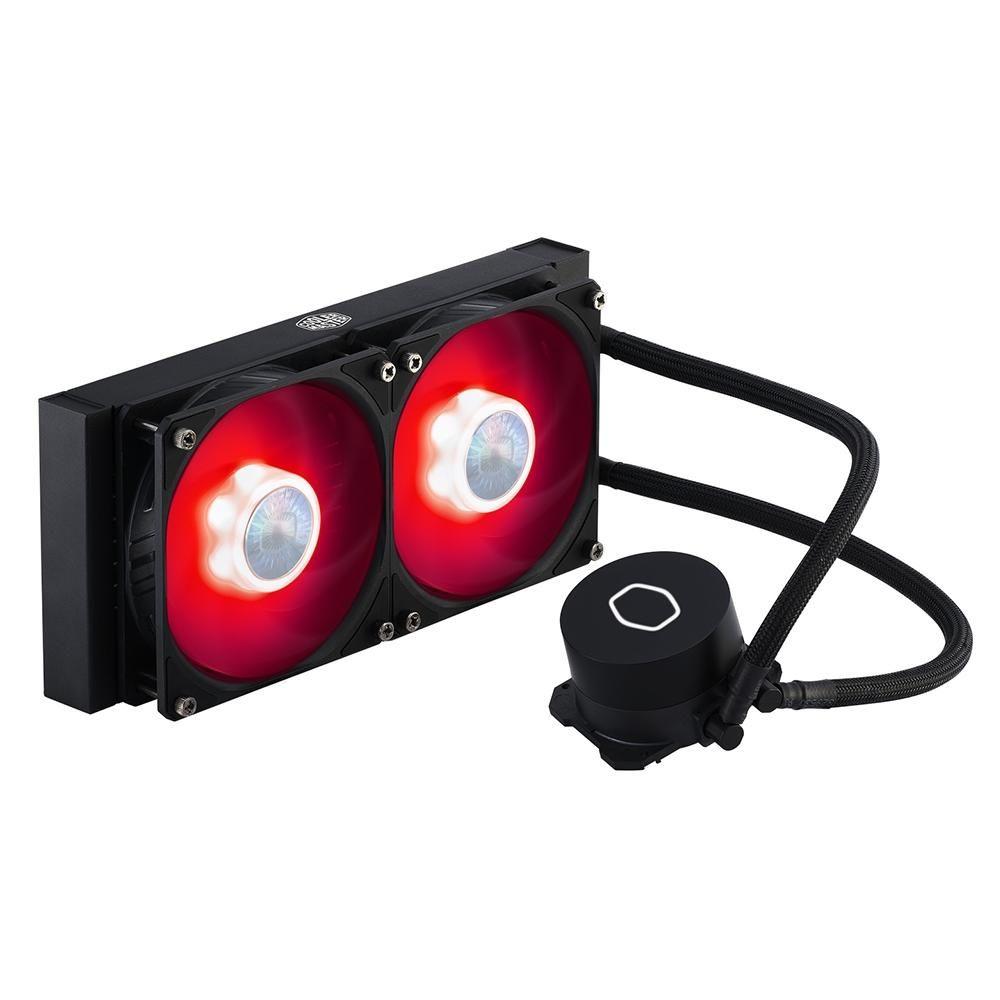 Refrigeración Líquida Cooler Master ML240l Red Leds Fans-2
