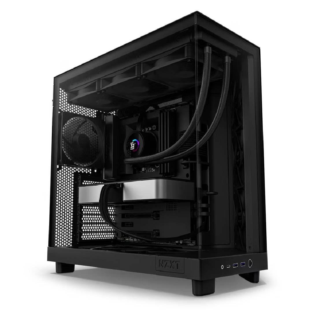 Gabinete NZXT H6 Flow ATX Dual-Chamber Case Negro-0