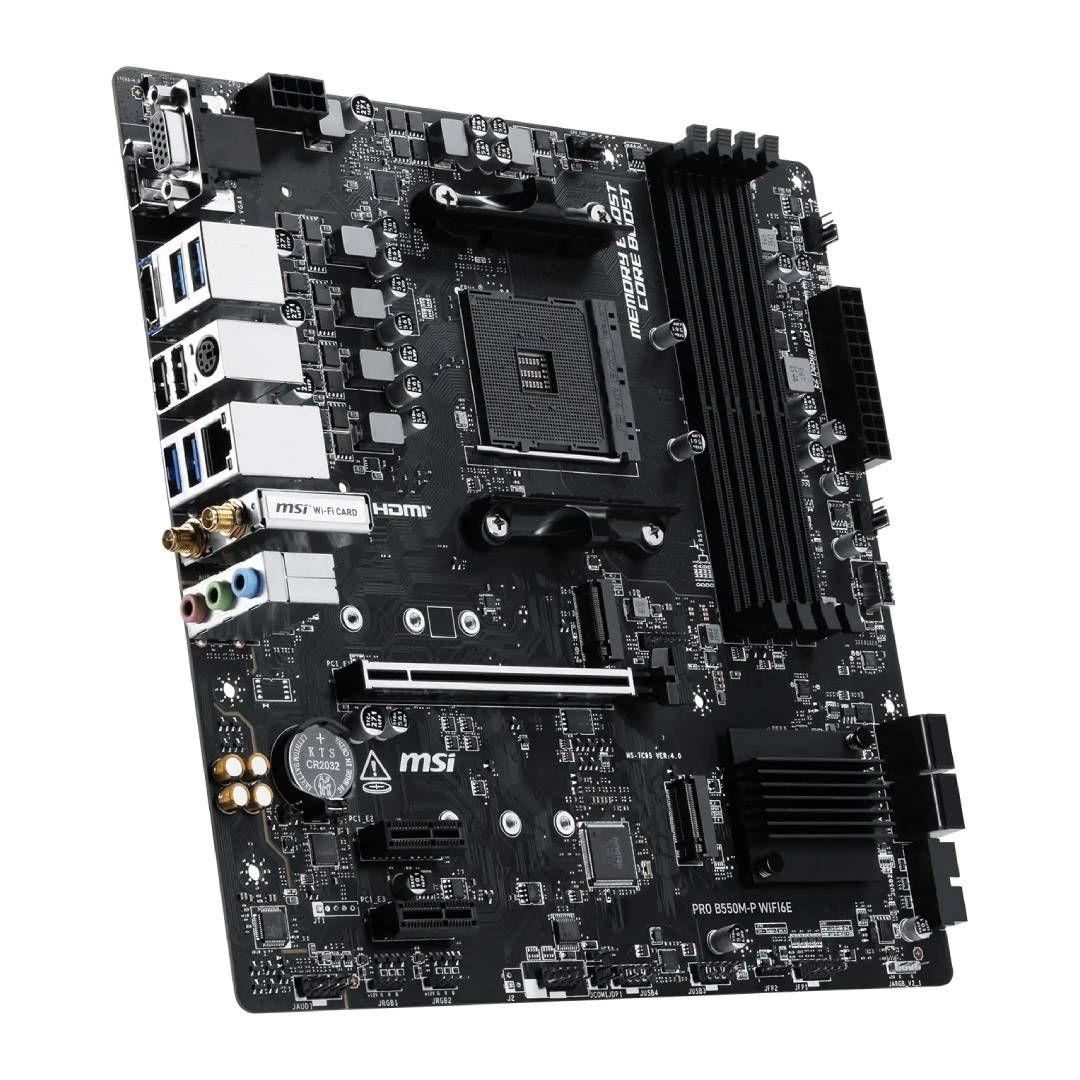 Placa Madre MSI B550M-P WIFI6E DDR4 AM4 Micro-ATX-3