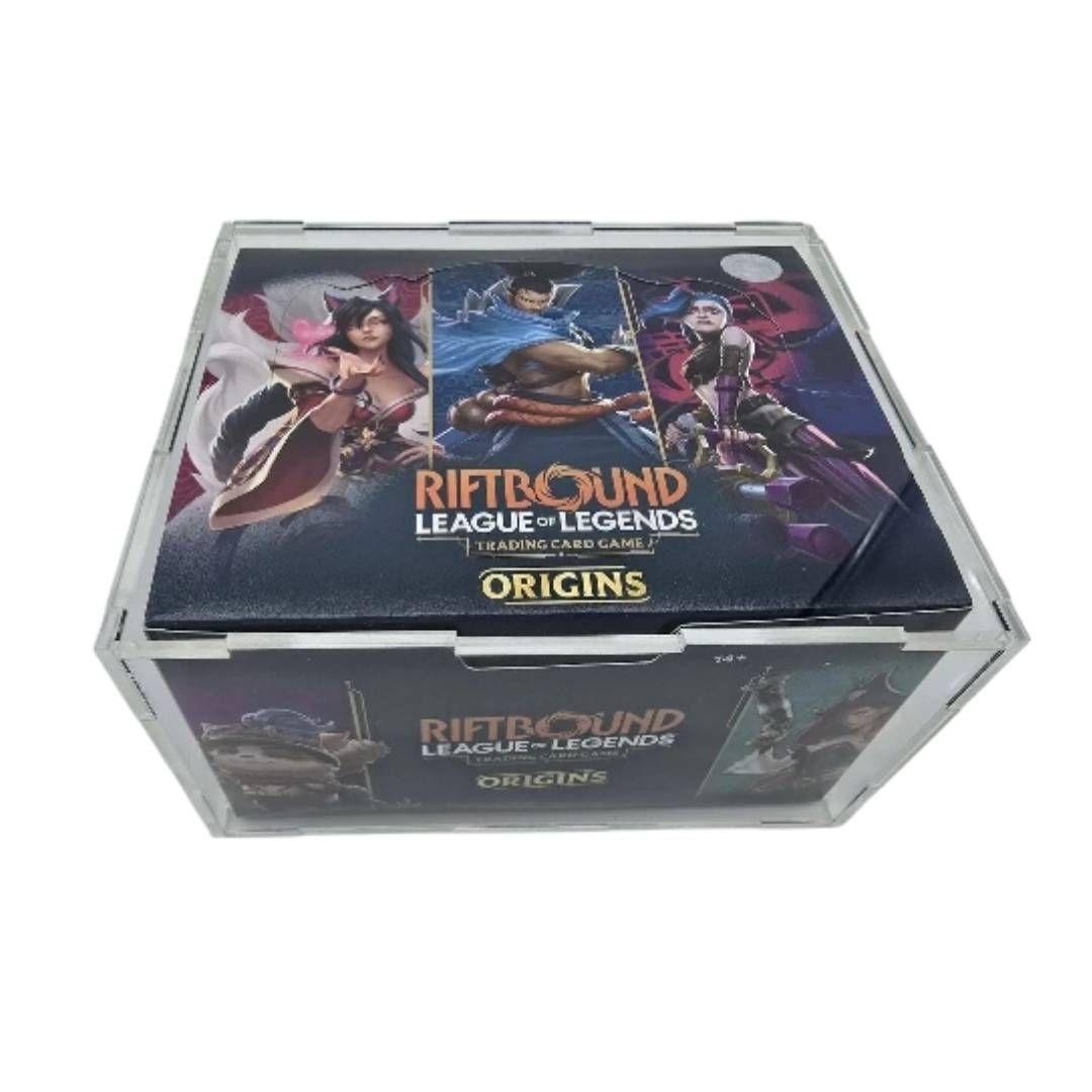 Caja Acrilica Protector de Booster Box Riftbound 15x12x8.5cm-3