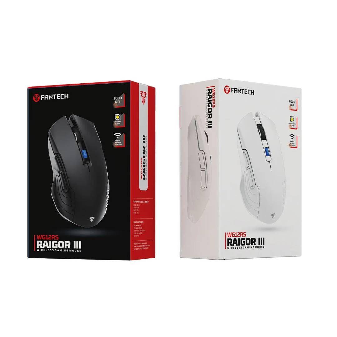 Mouse Inalámbrico Fantech WG12R s RAIGOR III S White-3