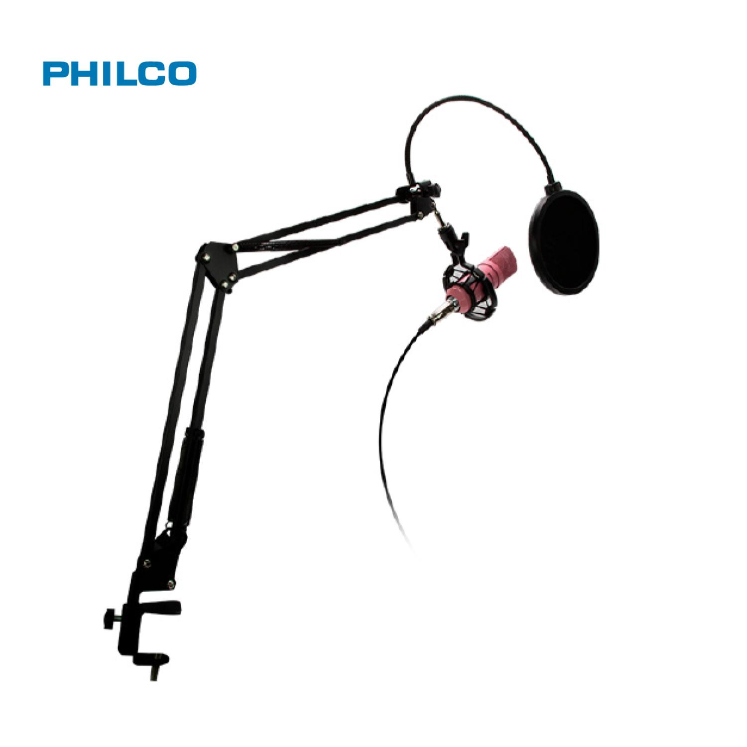 Kit Studio Microfono Condensador Philco Rosado 26PLCKIT69-1