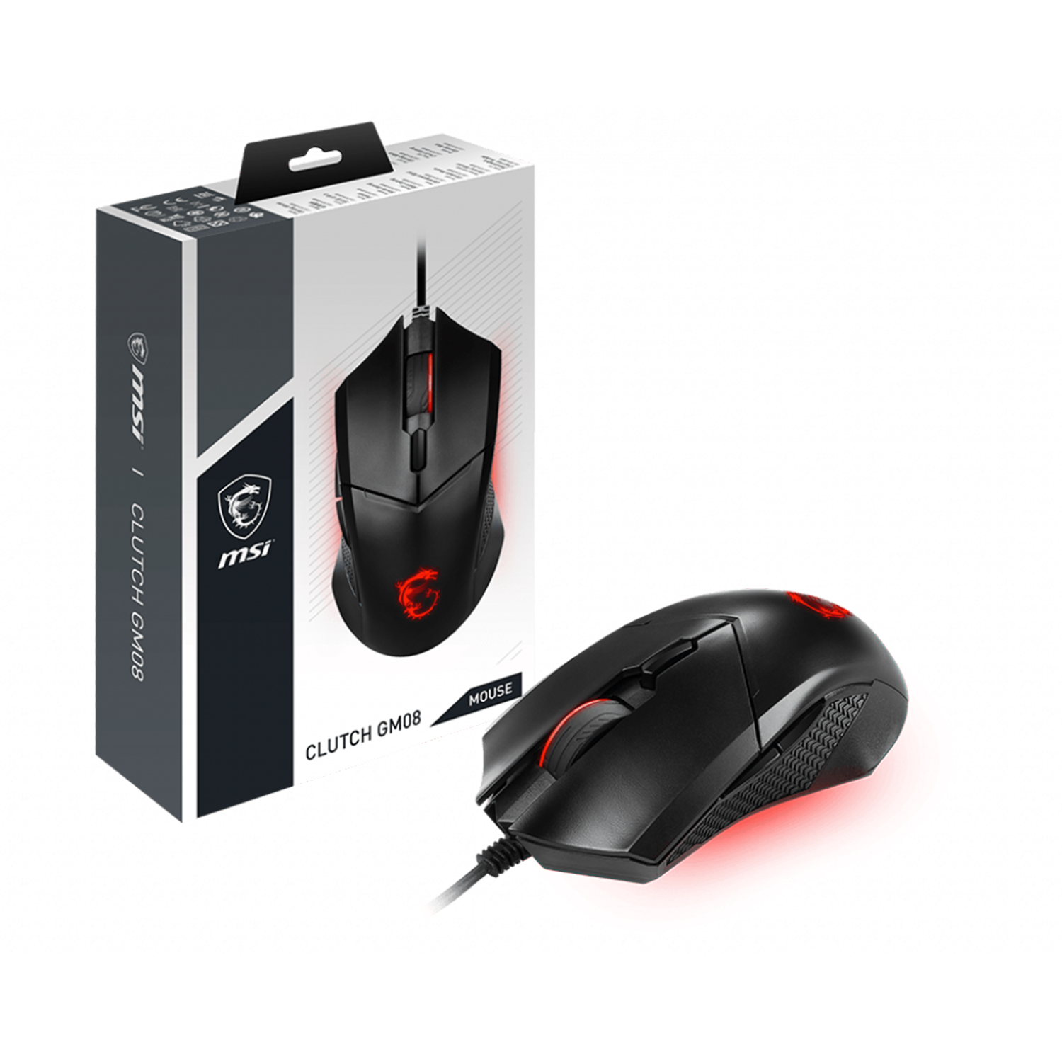 Mouse Gamer MSI Clutch GM08 3200 dpi-3