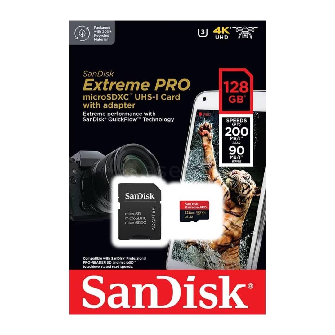 Tarjeta de Memoria microSDXC SanDisk Extreme PRO 128 GB-3
