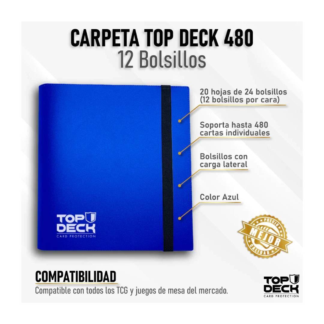 Carpeta Topdeck 12 Bolsillos Azul-2