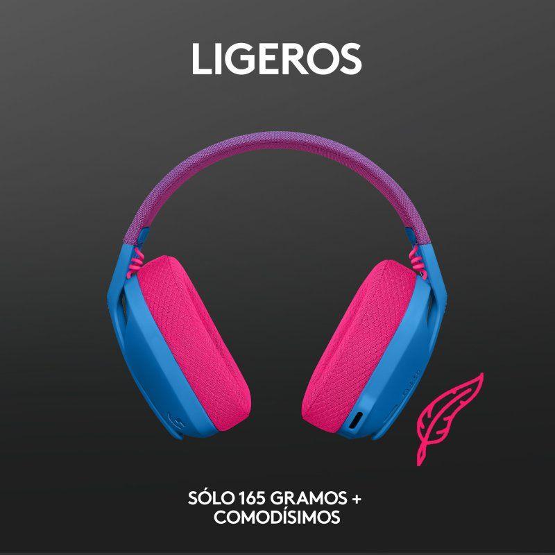 Audifonos Gamer Logitech G435 Inalámbricos Azul Bluetooth-6