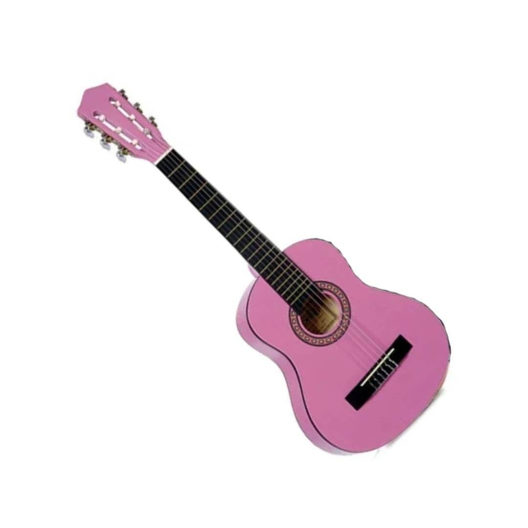 Guitarra Clásica para Niños Alaguez Pink + Bolso-2