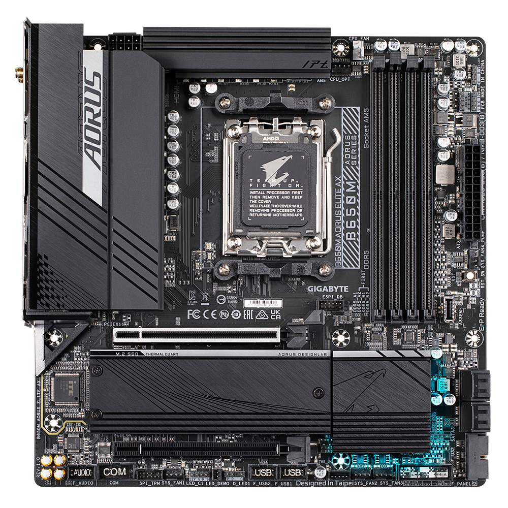 Placa Madre Gigabyte B650M Aorus Elite Ax AMD AM5 DDR5-0