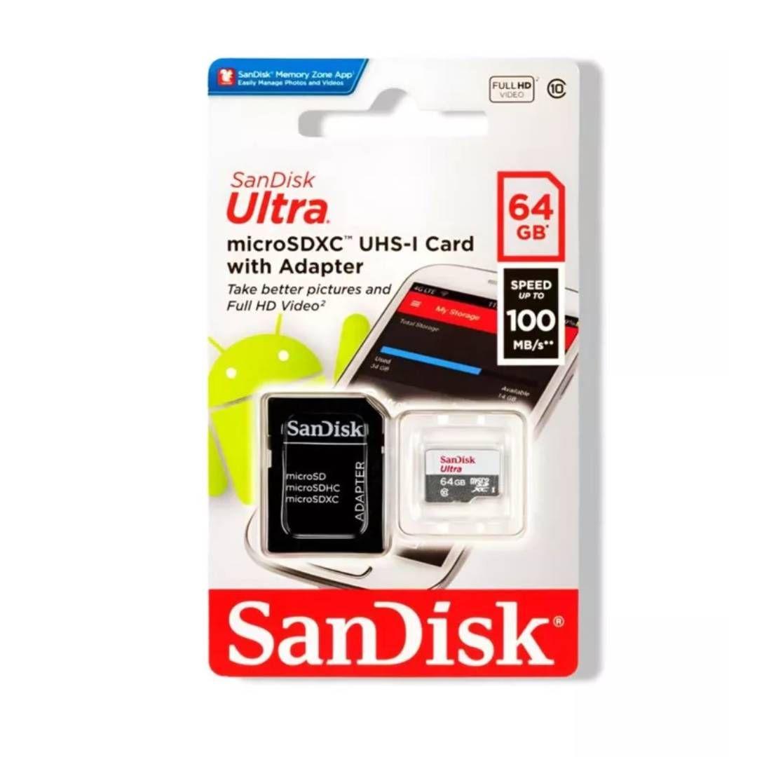 Tarjeta de Memoria microSDXC SanDisk Ultra 64 GB UHS-I-3