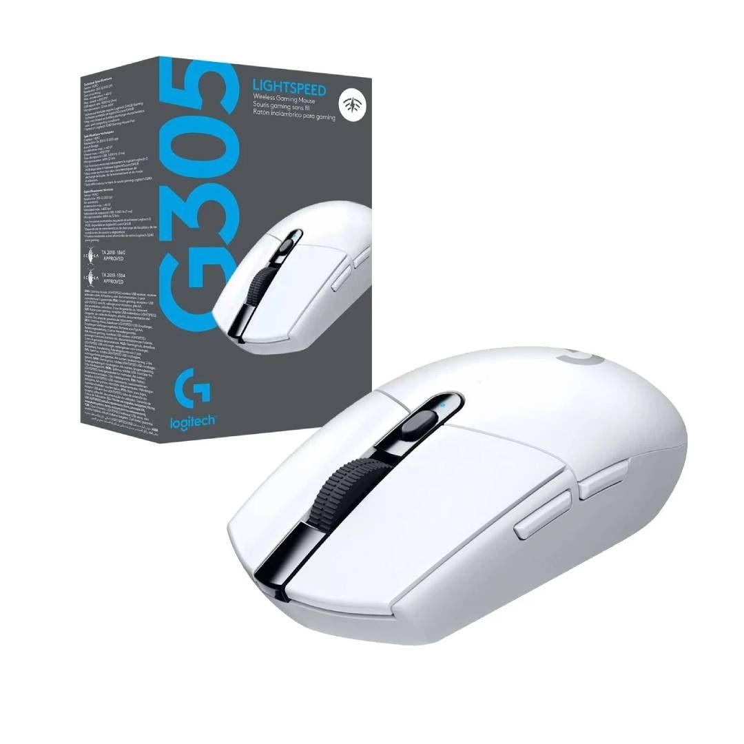 Mouse Logitech G305 Lightspeed Inalambrico 12K DPI, Blanco-0