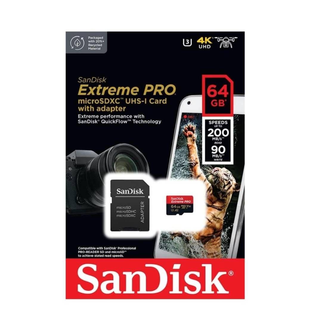Tarjeta de Memoria microSDXC SanDisk Extreme PRO 64 GB-3