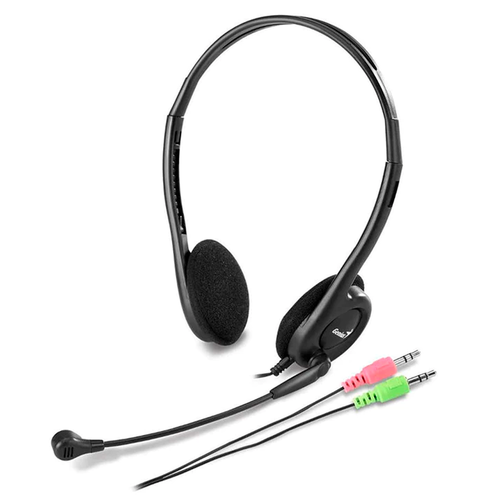 Audifonos Genius HS-200C c Micrófono Jack 3.5mm Negro-0