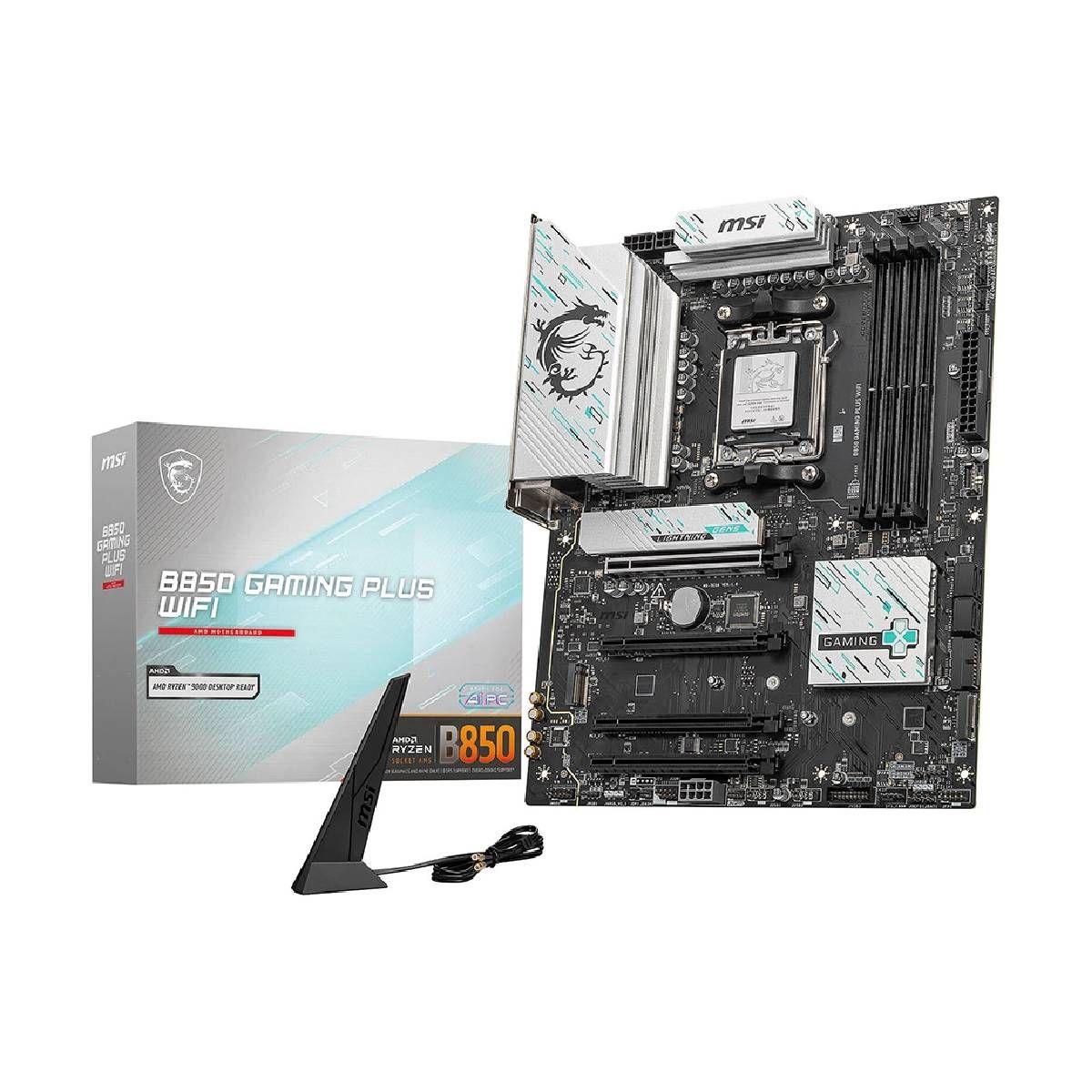 Placa Madre MSI B850 GAMING PLUS WIFI WHITE-0
