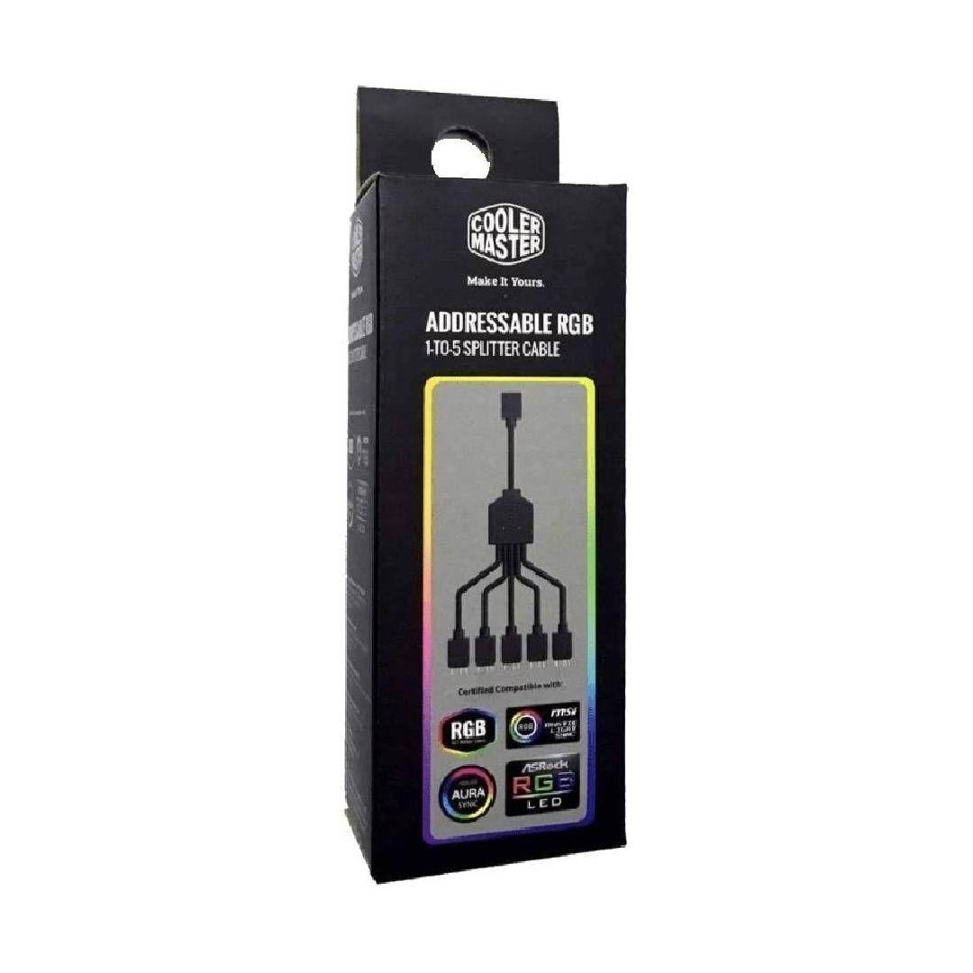 Cable Divisor Cooler Master de 1 a 5 ARGB 3-pin-1