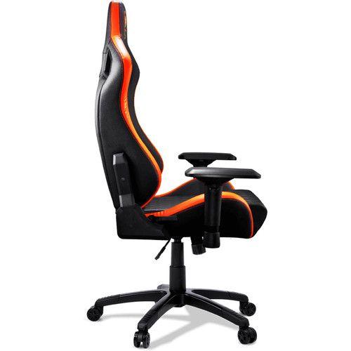 Silla Gamer Cougar Armor S Naranja / Negro Cuero Altura Regulable-5