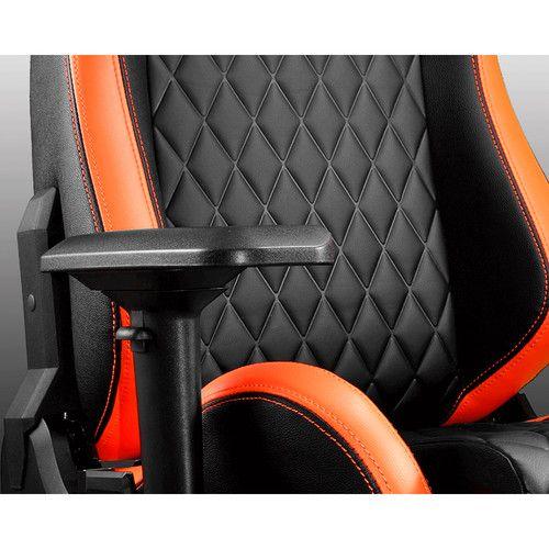 Silla Gamer Cougar Armor S Naranja / Negro Cuero Altura Regulable-8