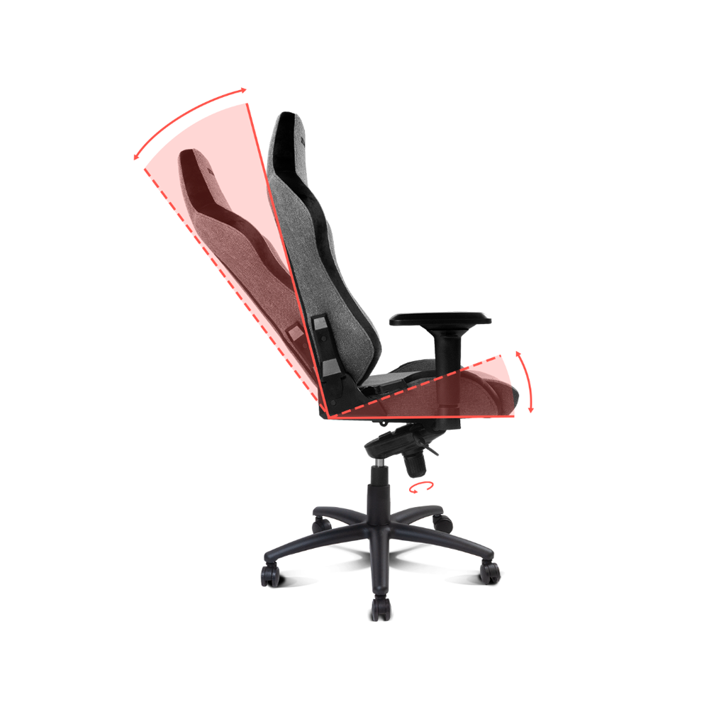 Silla Gamer Drift DR-275 Cloud Tela Profesional Ajustable-2