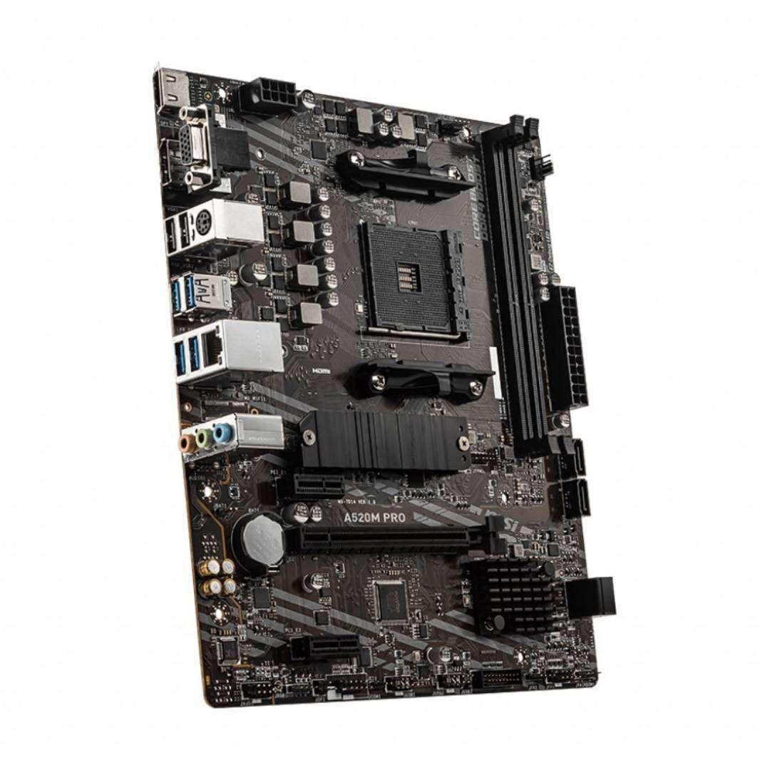 Placa Madre MSI A520M PRO, AM4, Micro-ATX-2