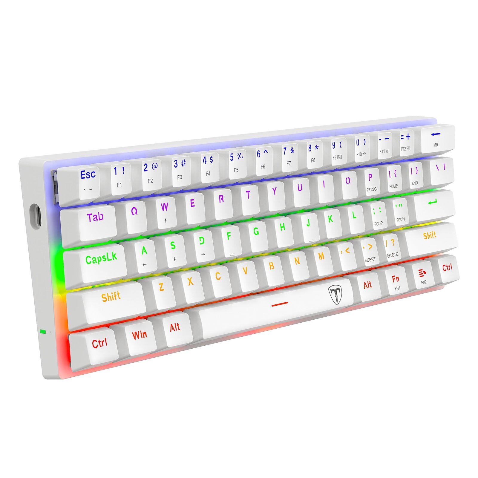 Teclado T-Dagger Arena Lite T-TGK321W-LIT Blanco-2