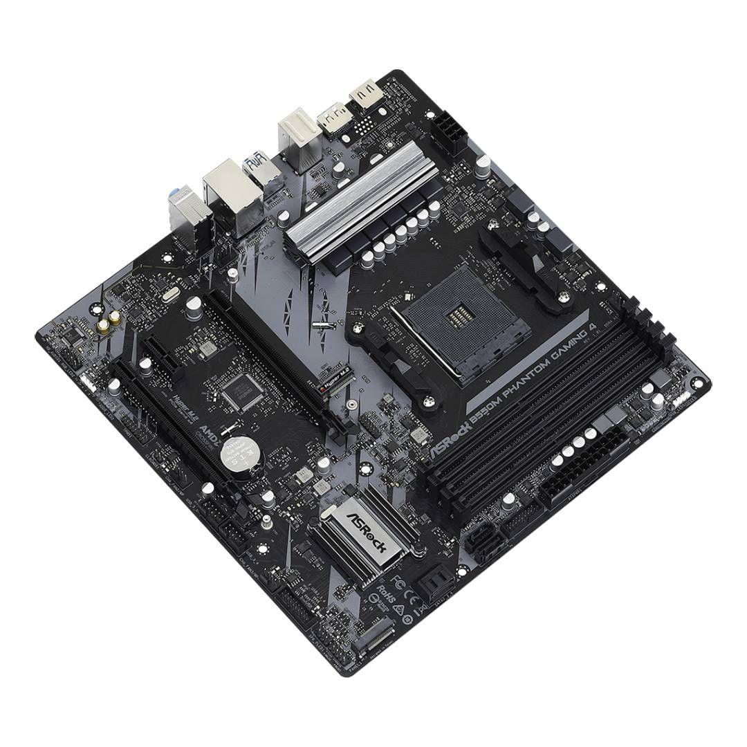 Placa Madre ASRock B550M Phantom Gaming 4, mATX, AM4-3