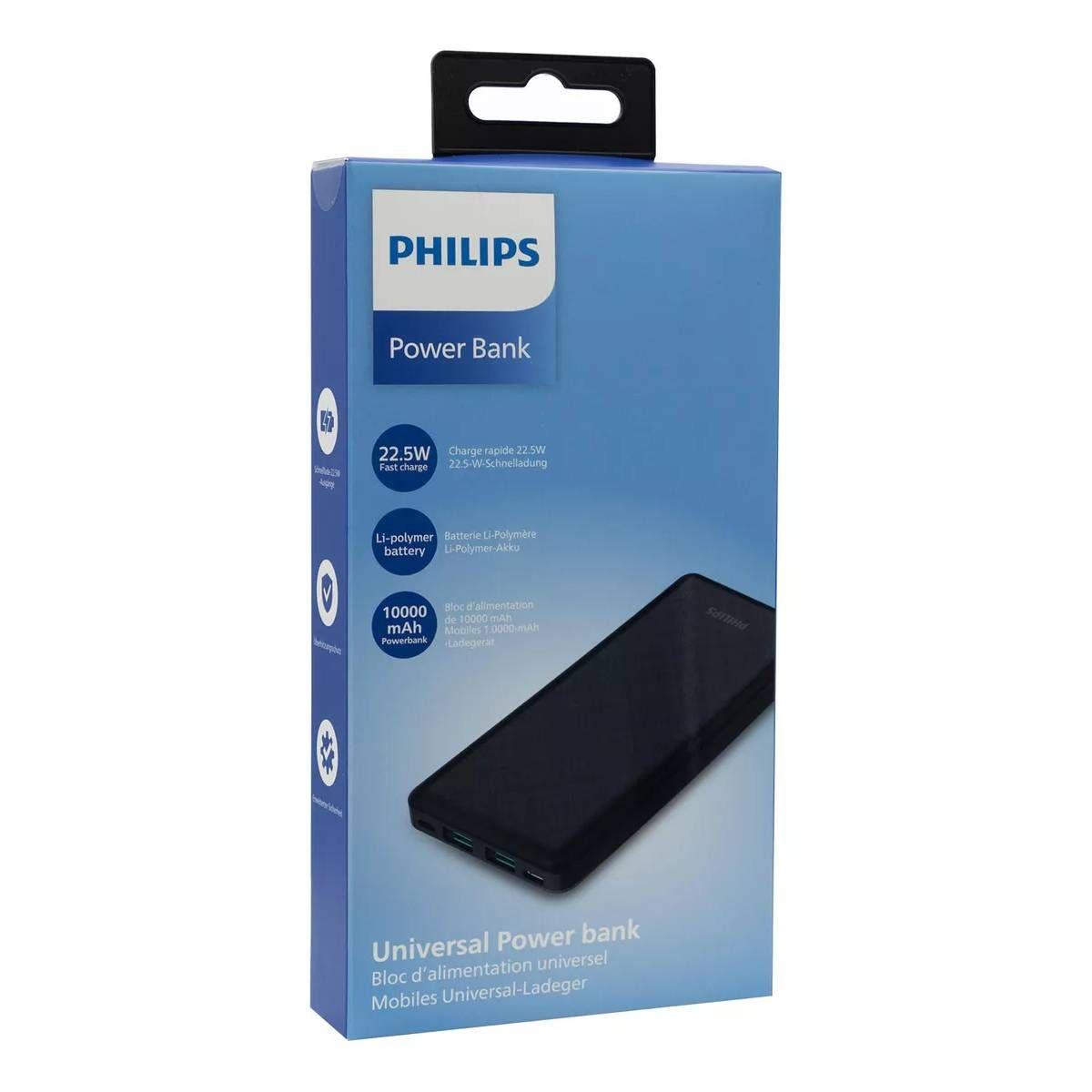 Power Bank 10000 mAh 22.5W Carga Rapida Philips DLP7790HB-2
