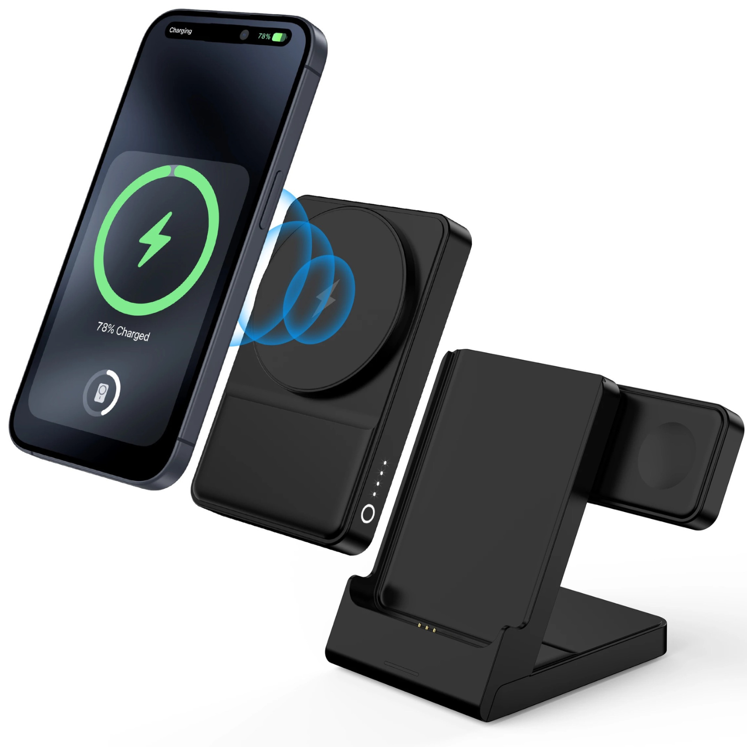 cargador inalambrico 3en1 con power bank-0