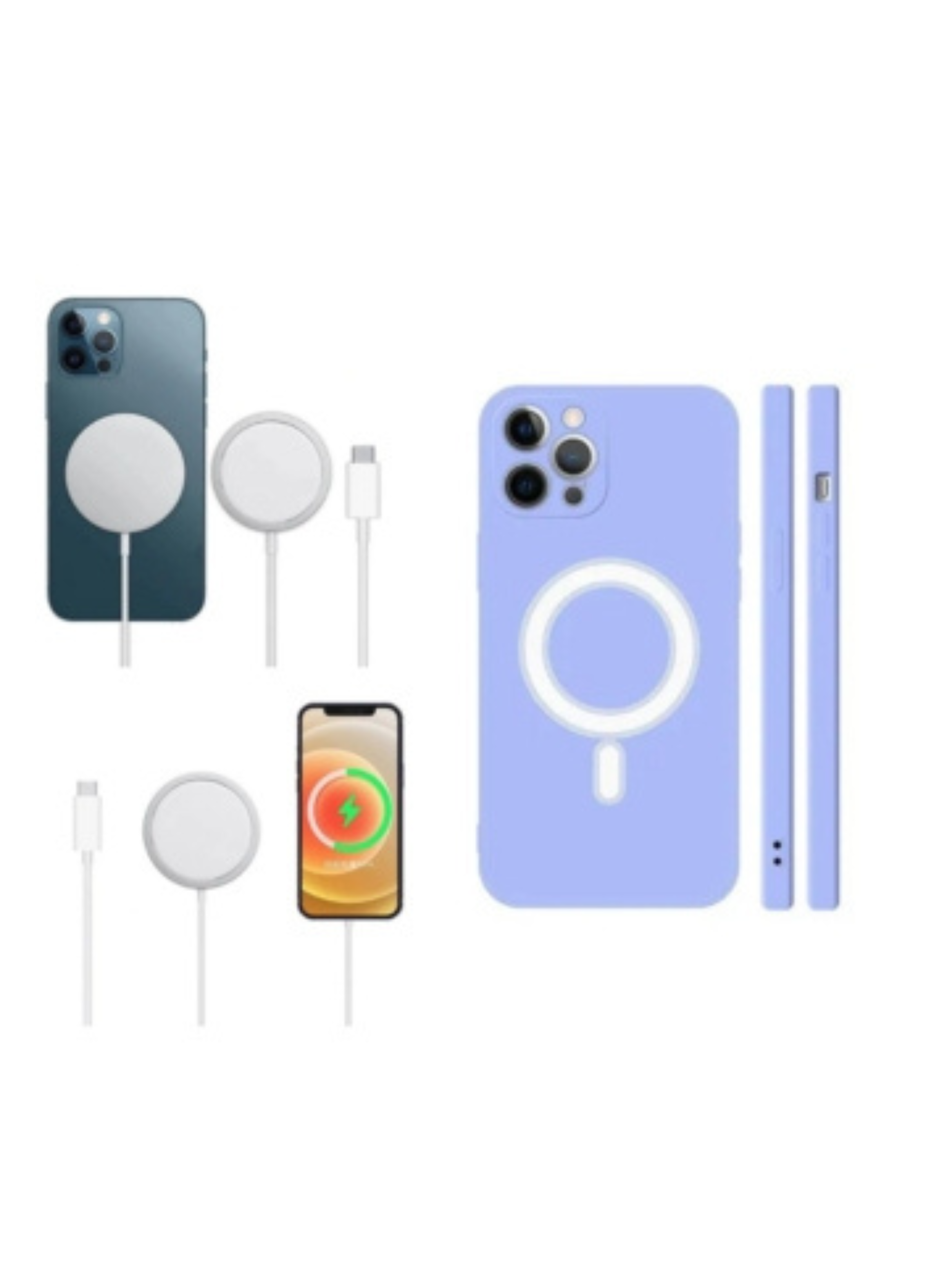 Carcasa iPhone 12 Pro Max Magsafe + Cargador Magsafe 15w-0