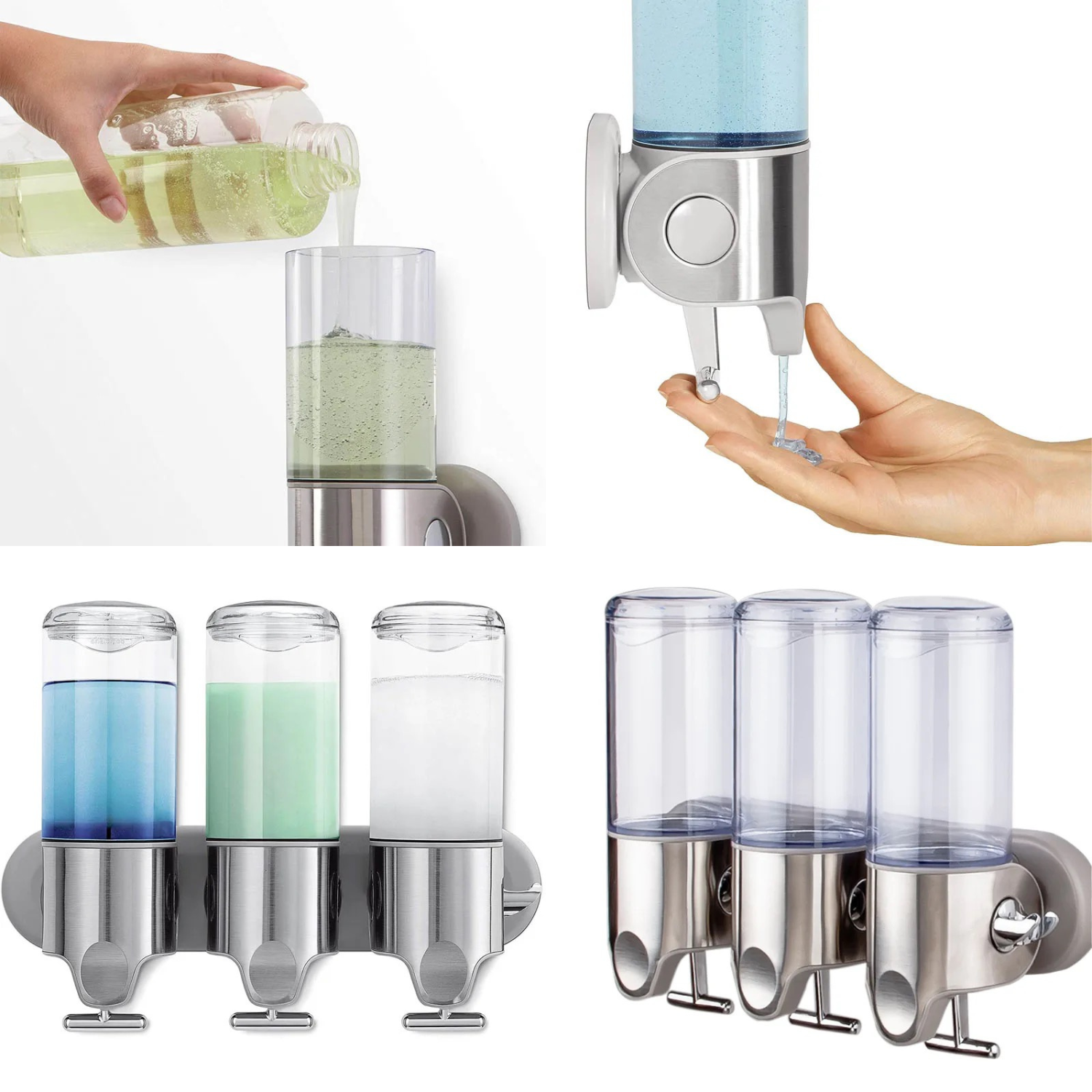 dispensador de jabon liquido 3 botellas -1