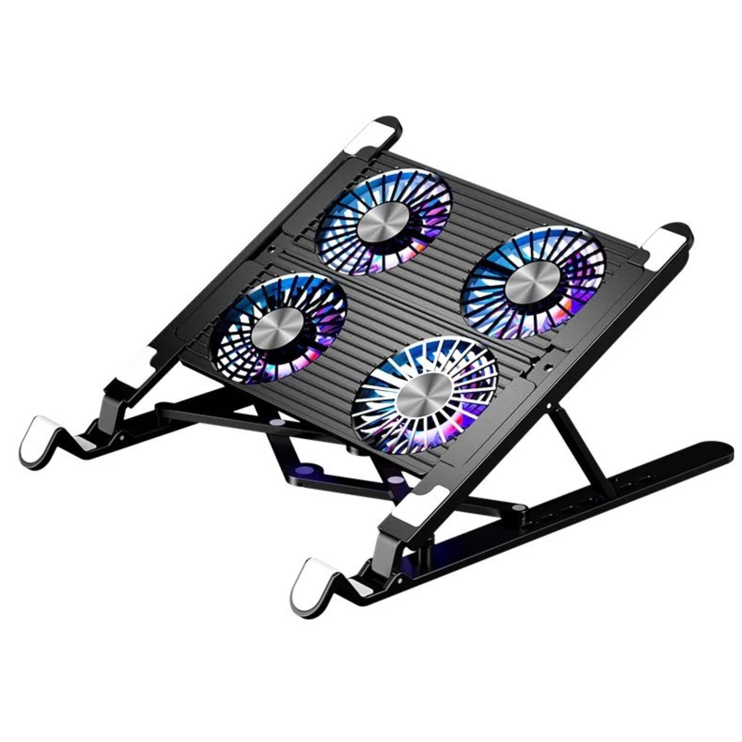 base cooler de 4 ventiladores alumino -0