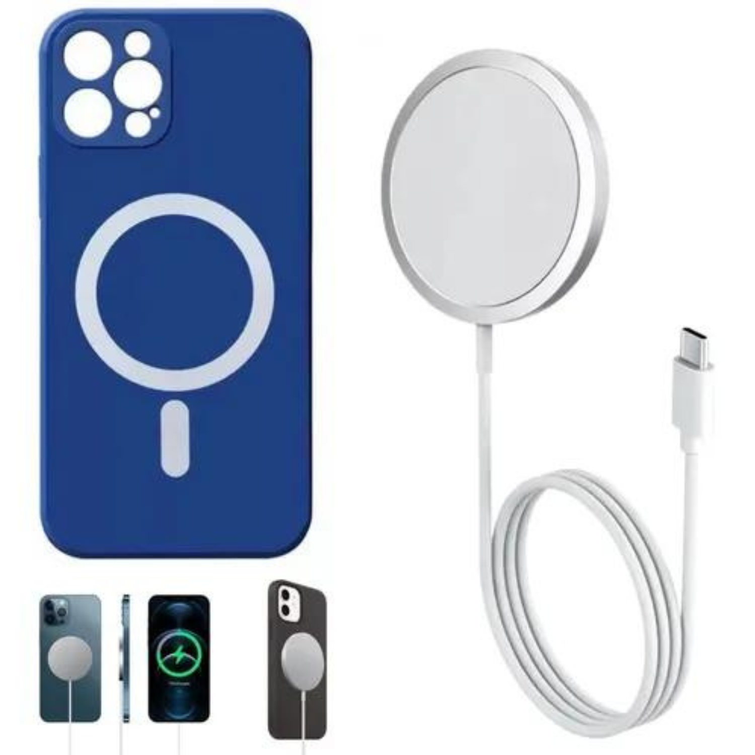 Carcasa iPhone 13 Pro Max  + Cargador Magsafe-0