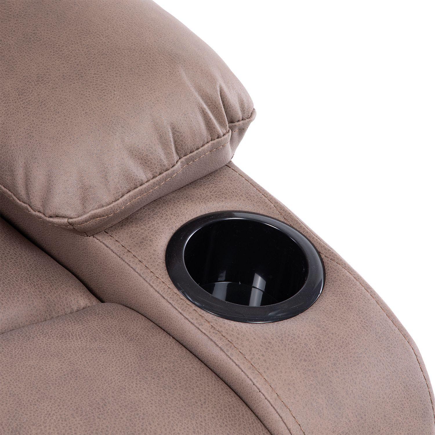 BERGERE RECLINABLE DANTE NEW BROWN CON POSAVASOS-3