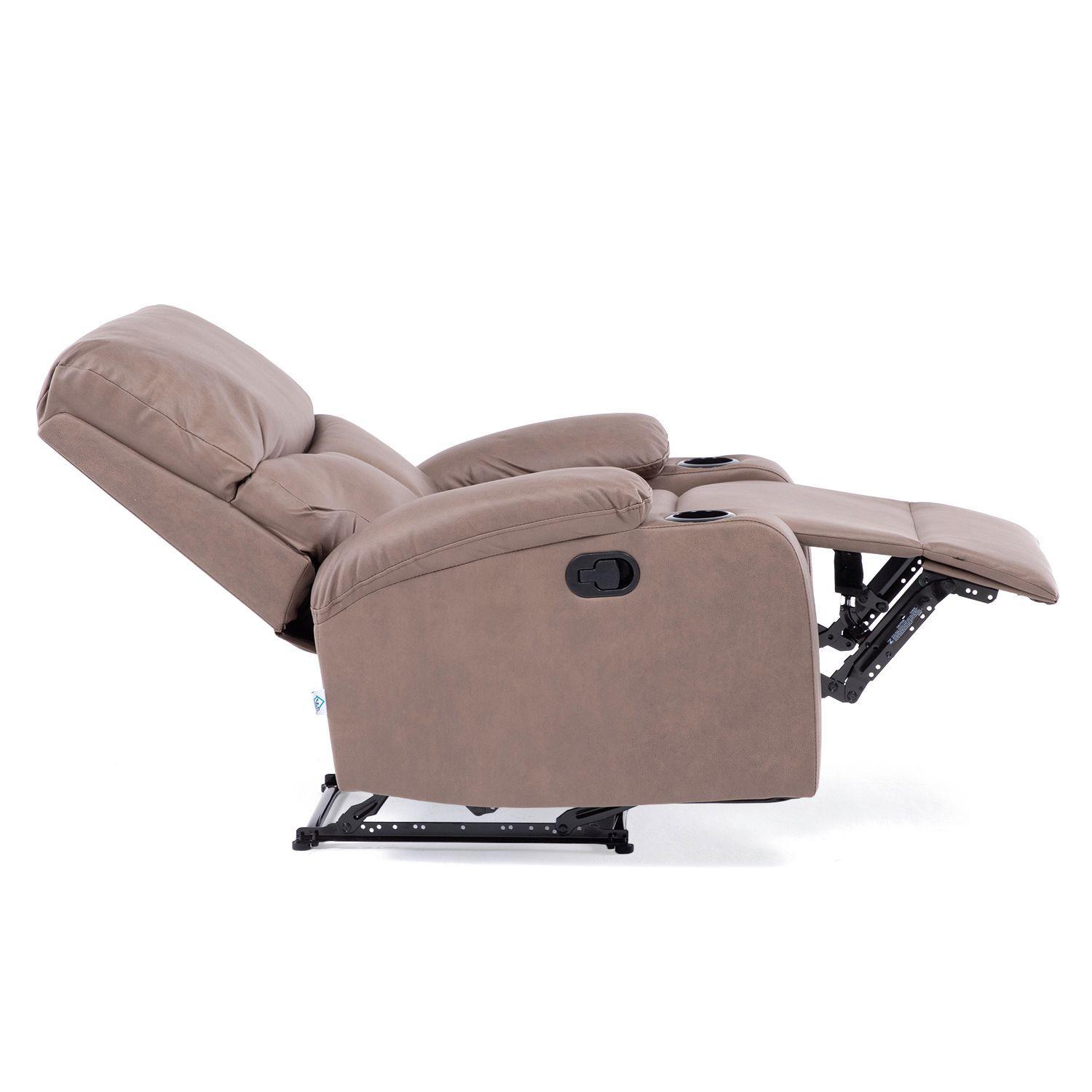 BERGERE RECLINABLE DANTE NEW BROWN CON POSAVASOS-4