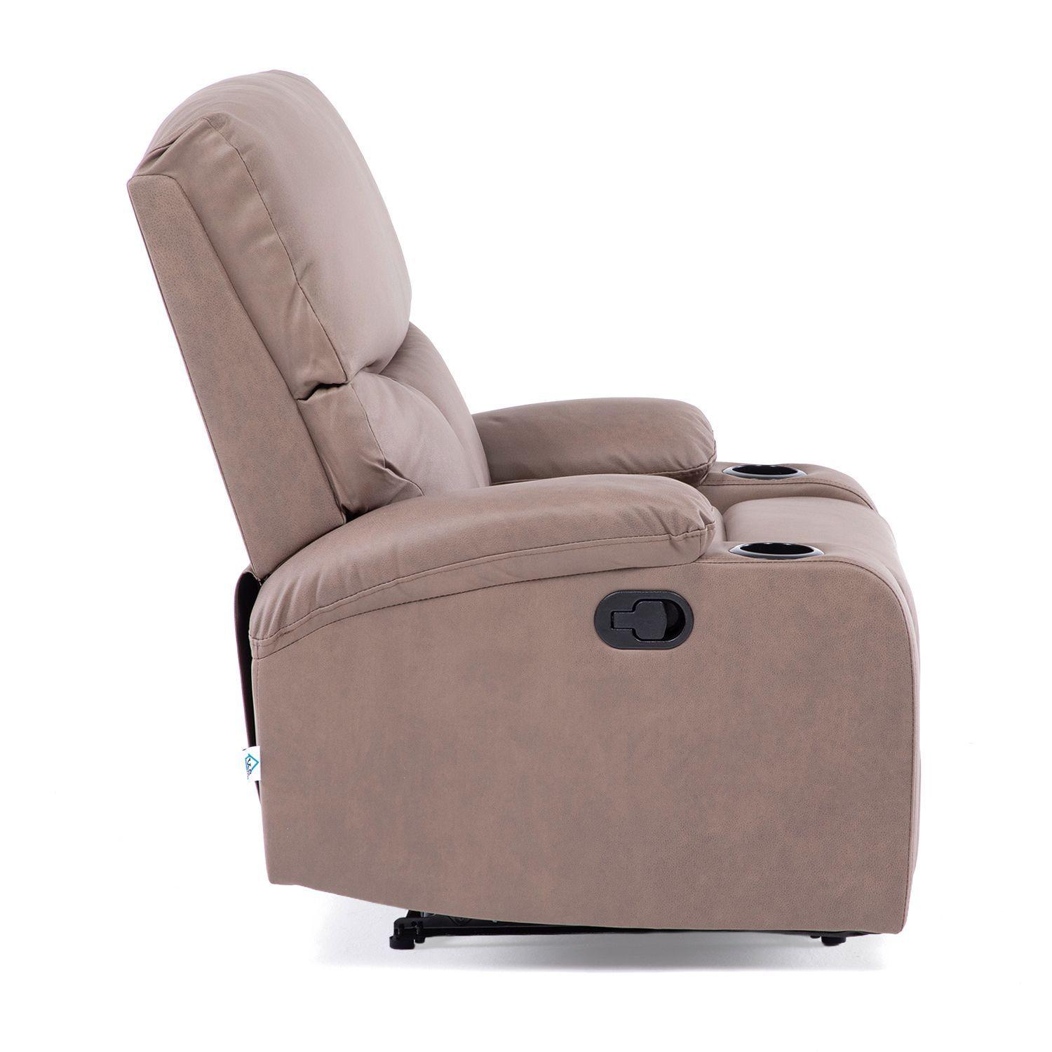BERGERE RECLINABLE DANTE NEW BROWN CON POSAVASOS-5