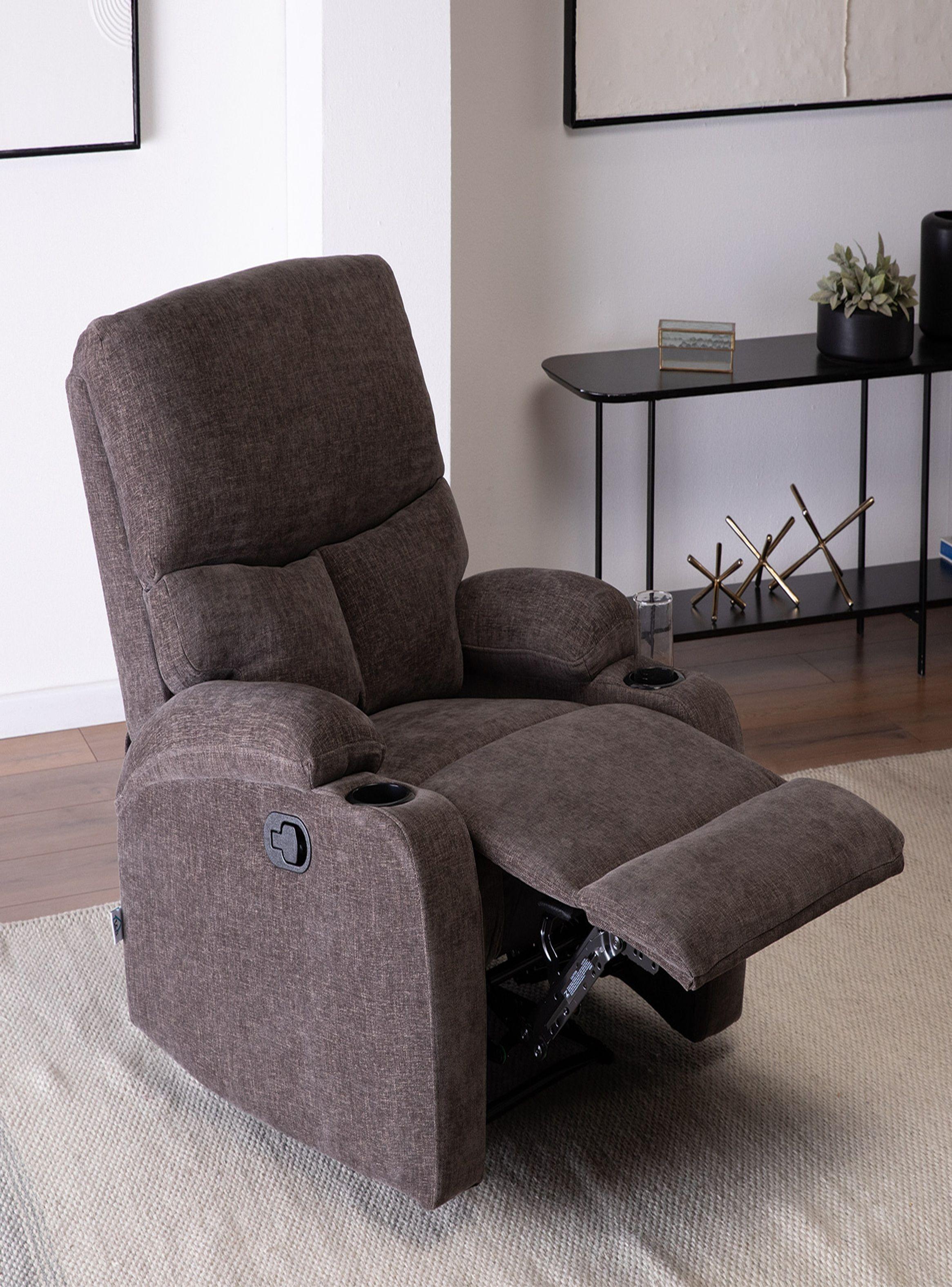 BERGER RECLINABLE CON POSAVASOS DANTE BROWN -2