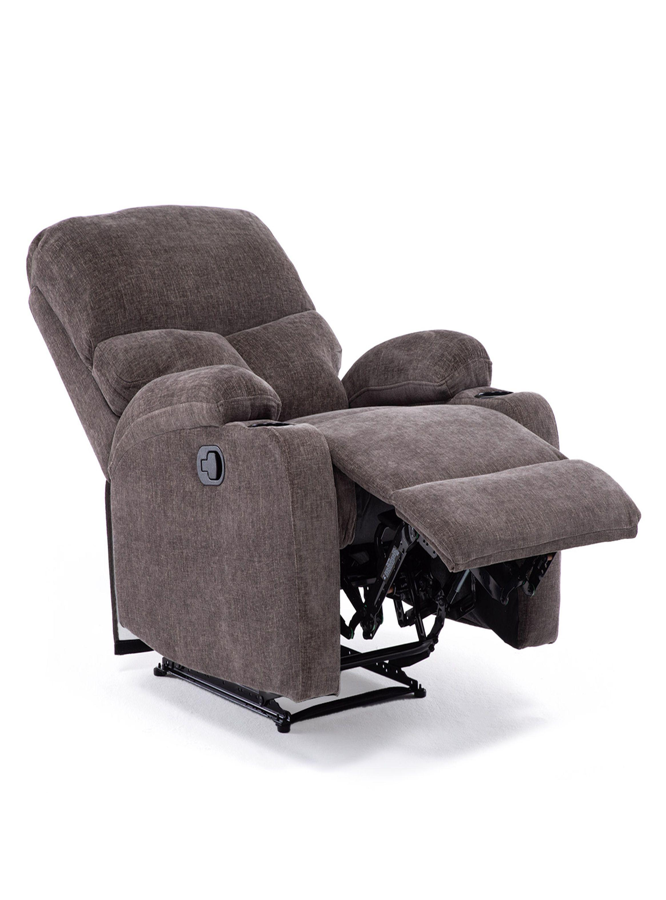 BERGER RECLINABLE CON POSAVASOS DANTE BROWN -4